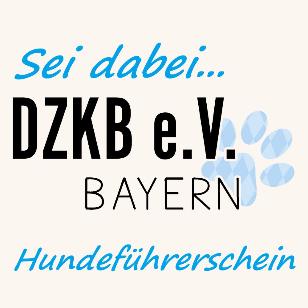 Logo des Hundeführerscheins des DZKB e. V. Bayern